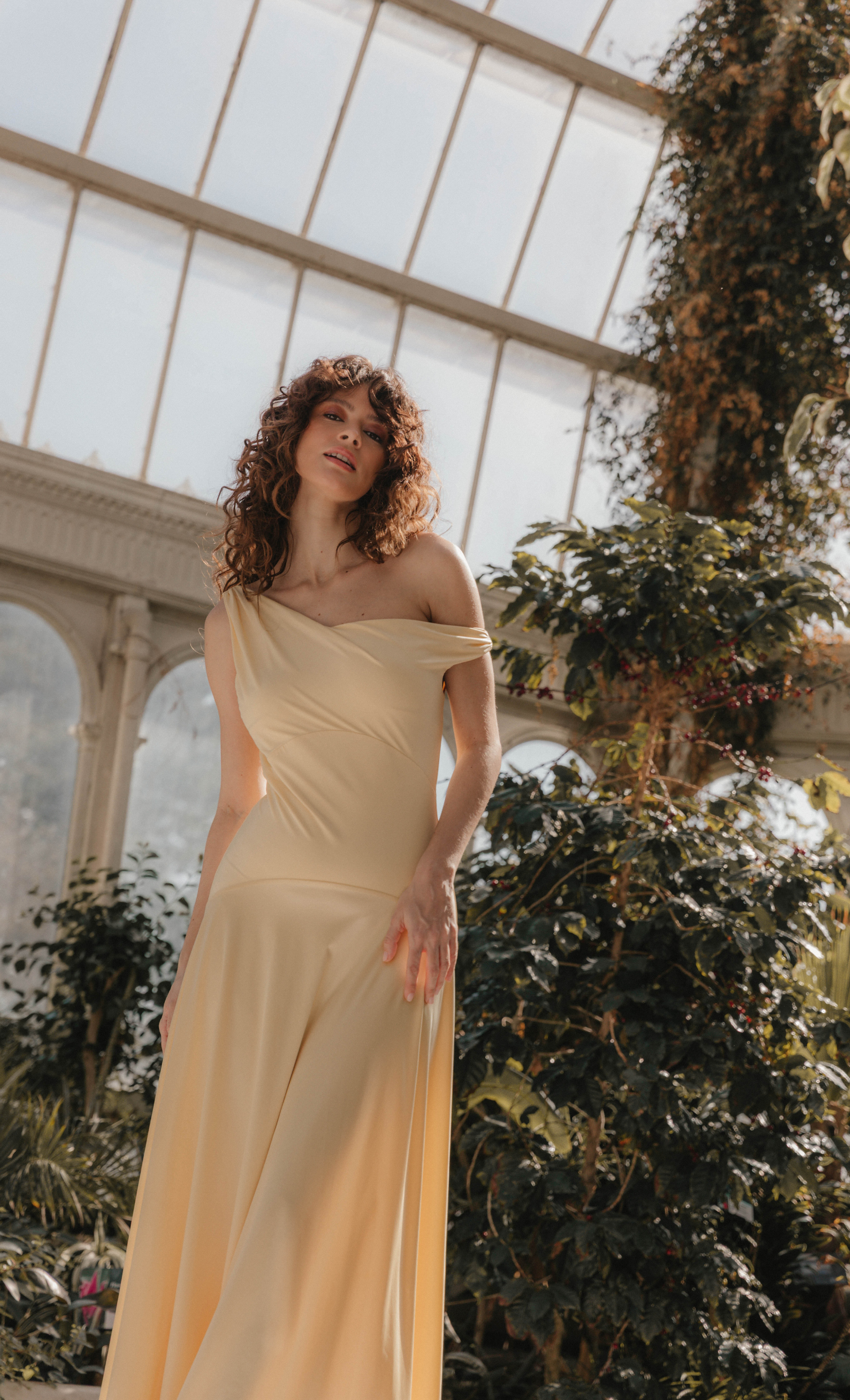rare london curved waist maxi dress Butter Yellow Fallen Shoulder – have addition to your Custom bridgerton Size:XXXS(6/12mos) Victorian Inspired Off-White Wedding