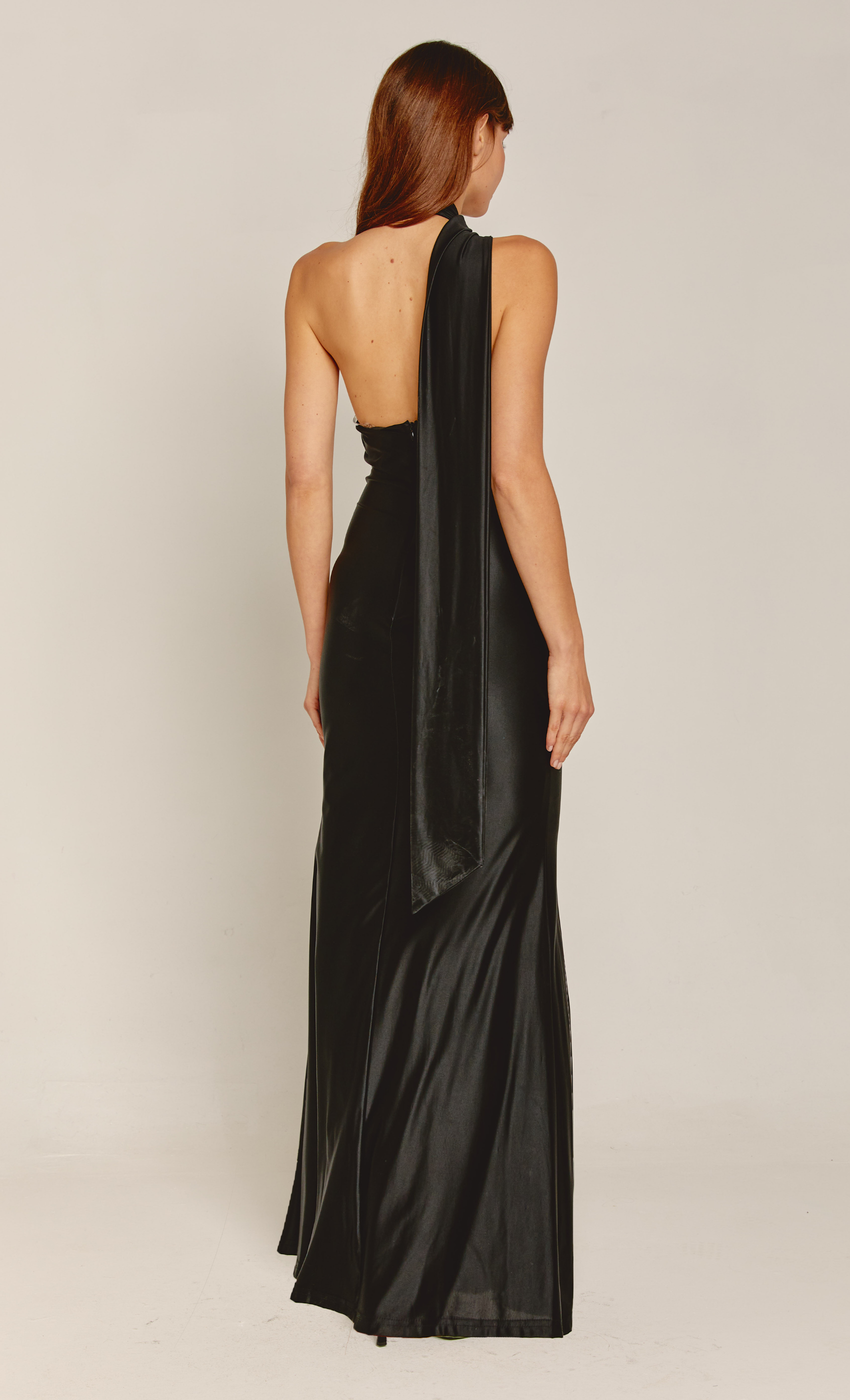 Black Asymmetric Scarf Maxi Dress Rare London Black Asymmetric Scarf Maxi Dress Rare London