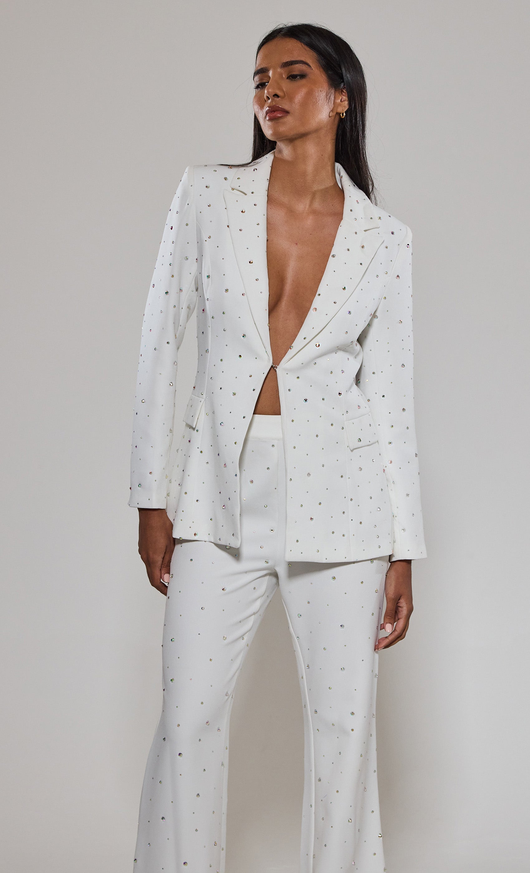 Winee Diamante Blazer Set