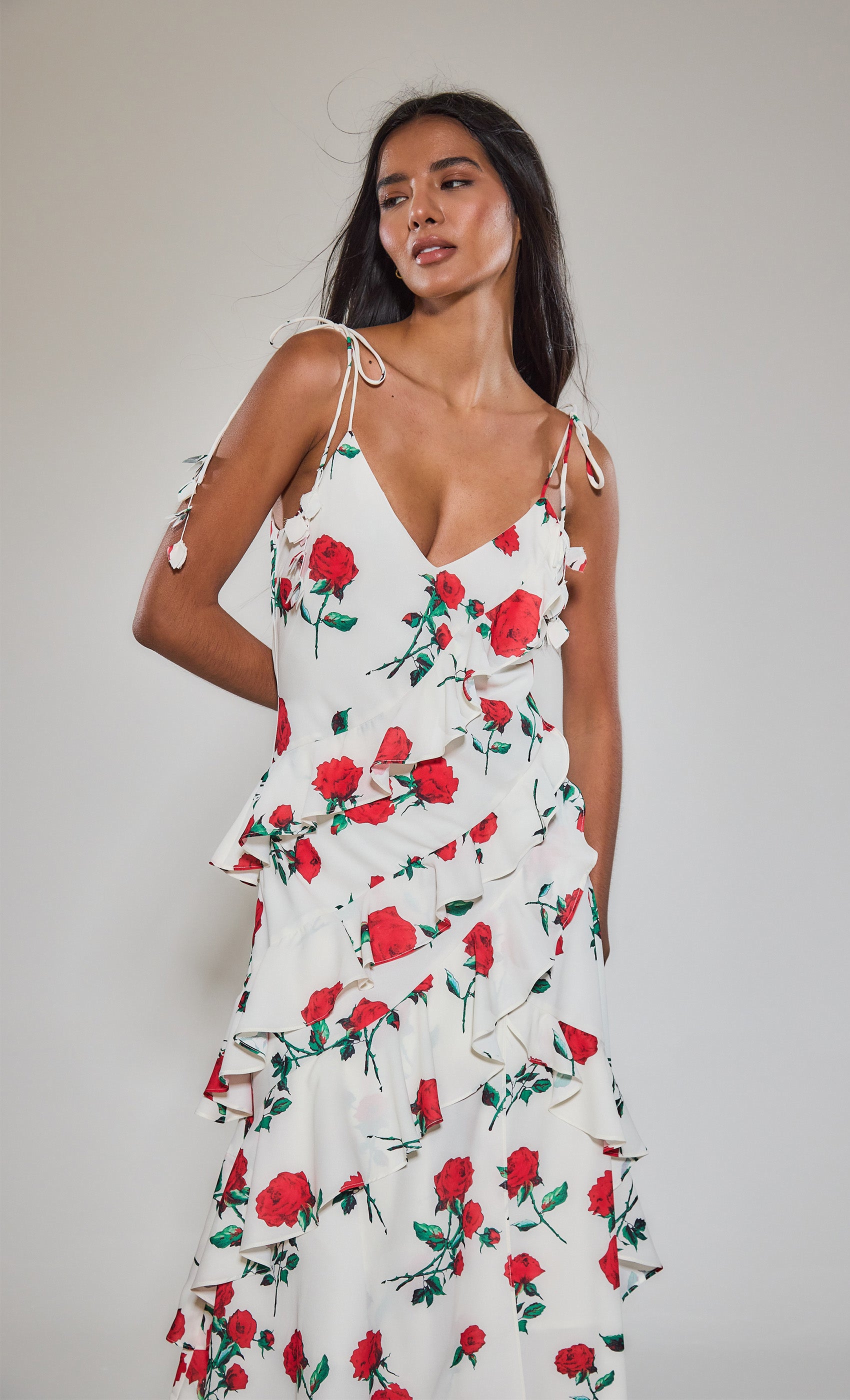 Ornate Petals Maxi Dress