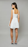 Ivory Embroidered Tiered Corset Mini Dress
