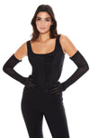 Black Corset Glove Top