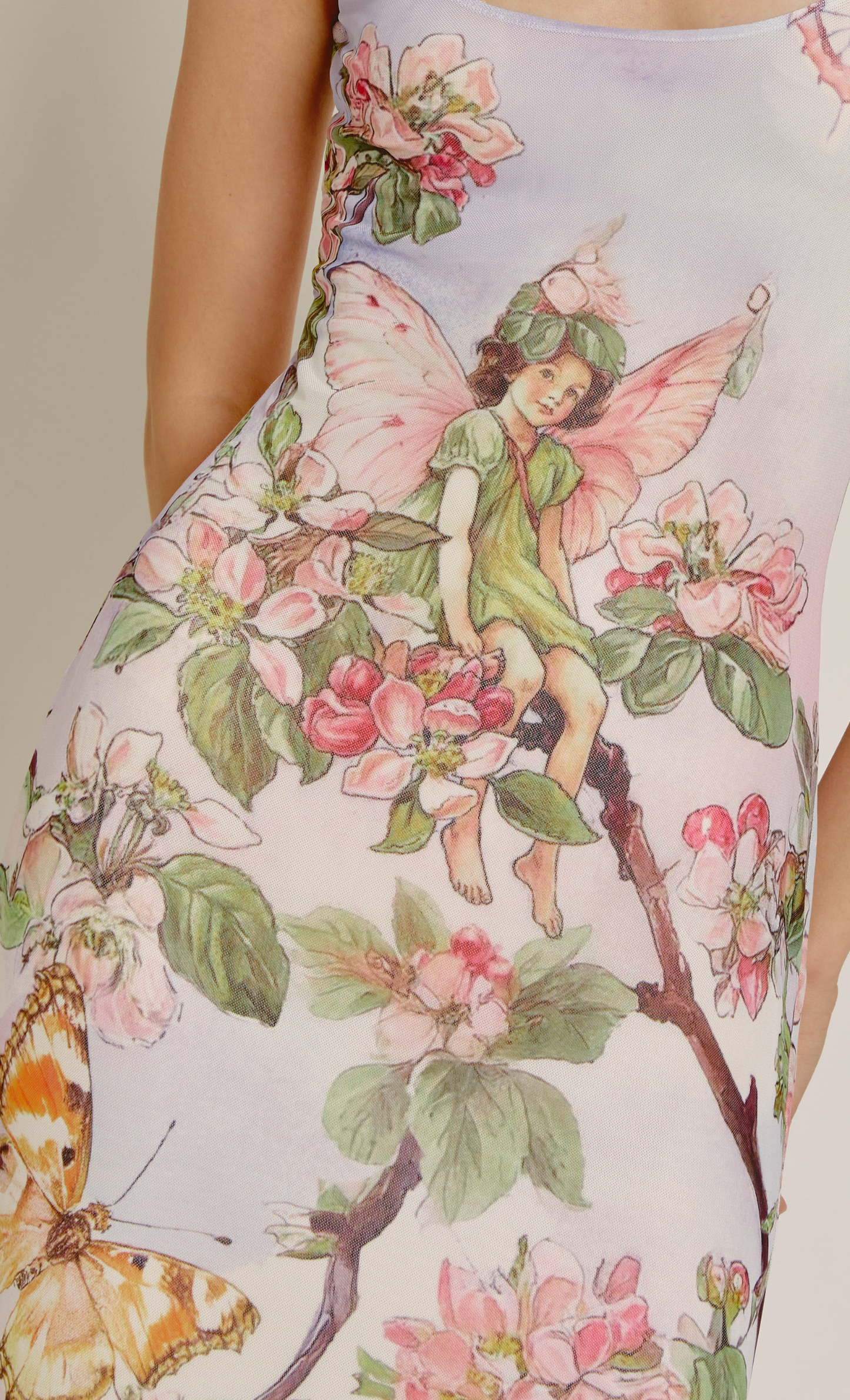 cherub dress pink floral Lilac Cherub Garden Maxi Dress Rare London
