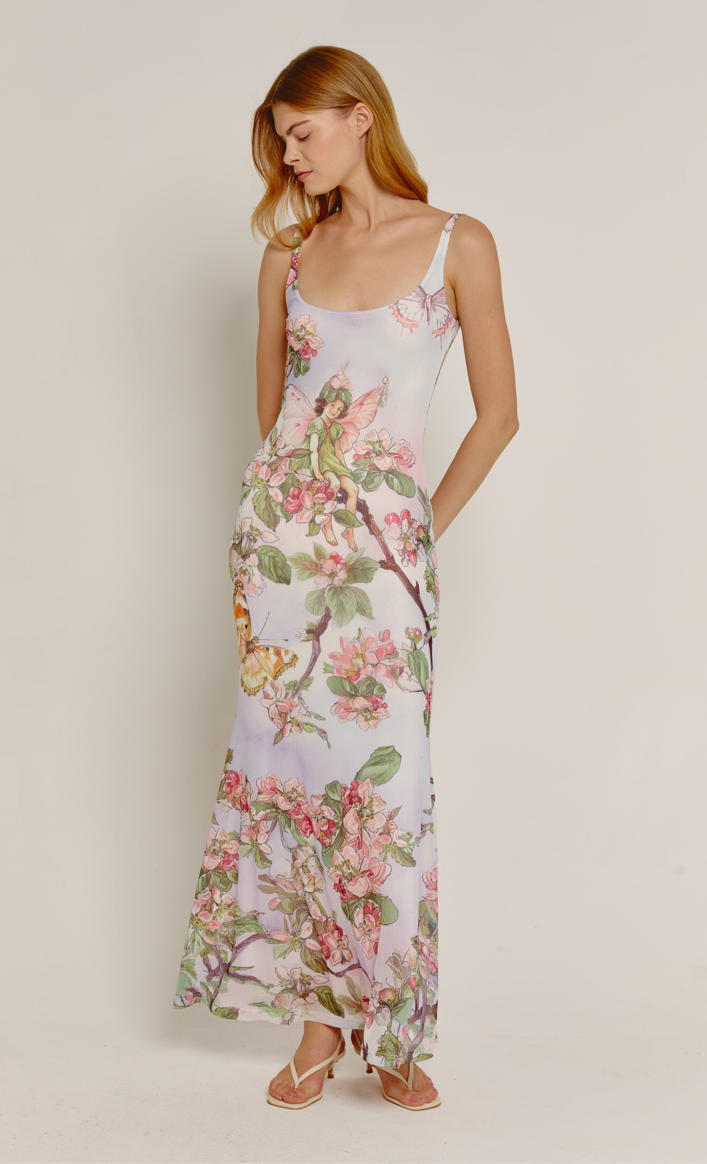 cherub dress pink floral Heirloom Cherub Dress