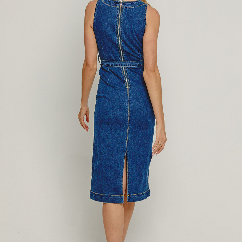 
                      
                        Dark Denim Midaxi Shift Dress
                      
                    