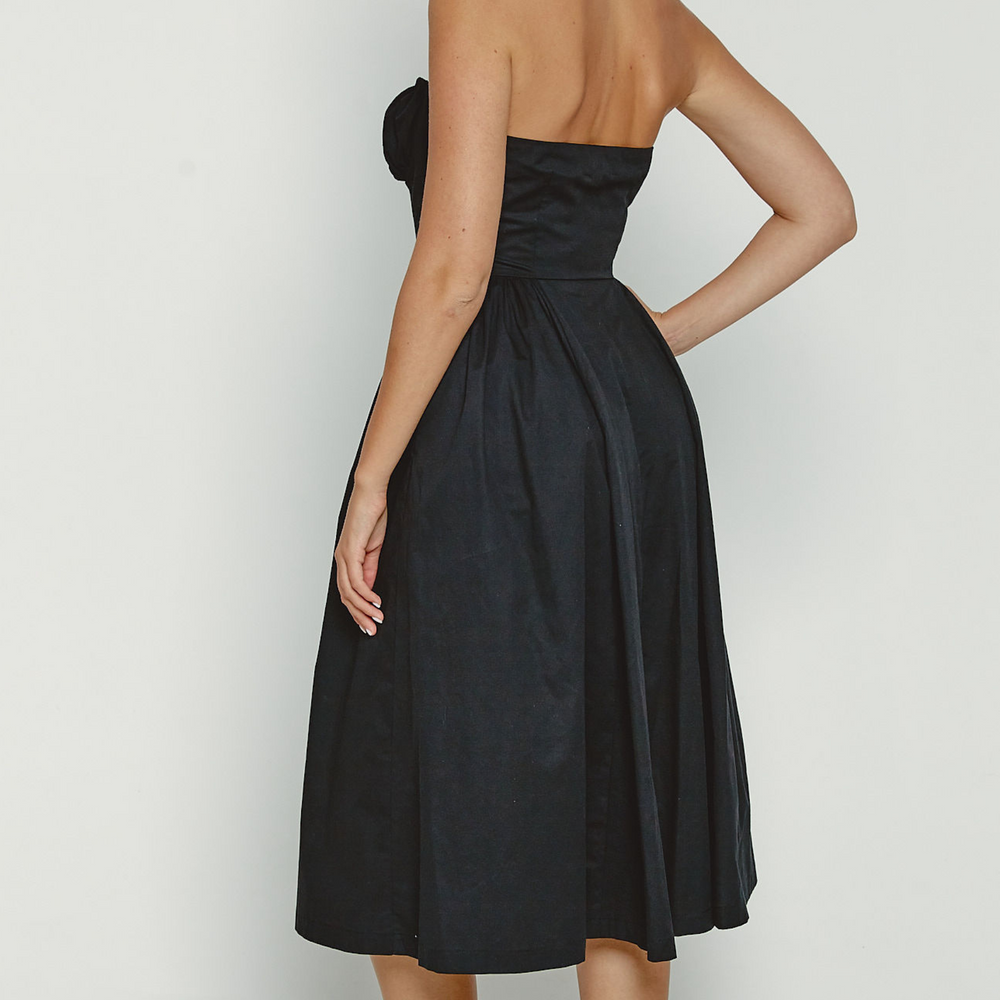 
                      
                        Black Halter Neck Midi Dress
                      
                    