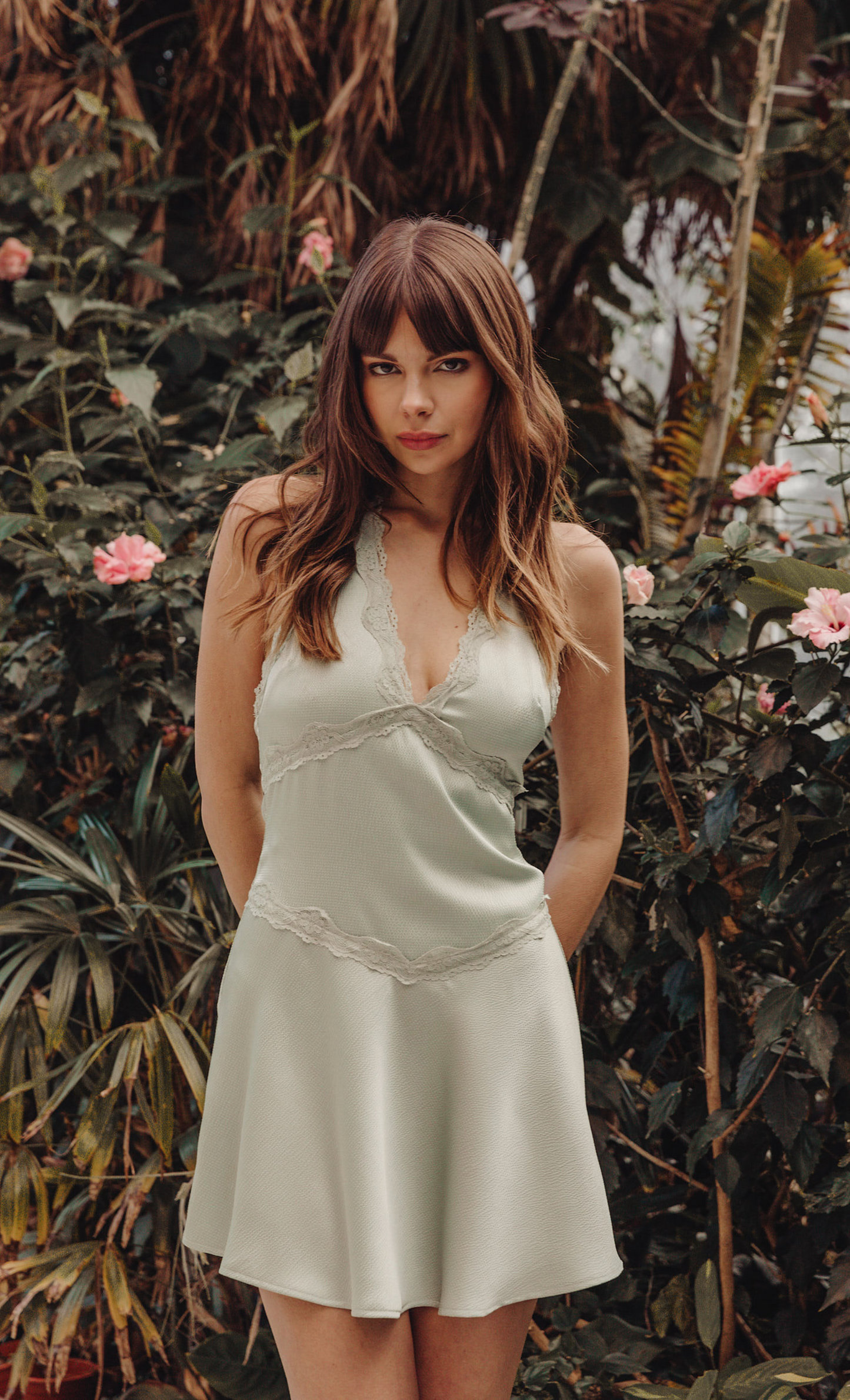rare london mini dress Pink Petal Strap Mini Dress Rare London
