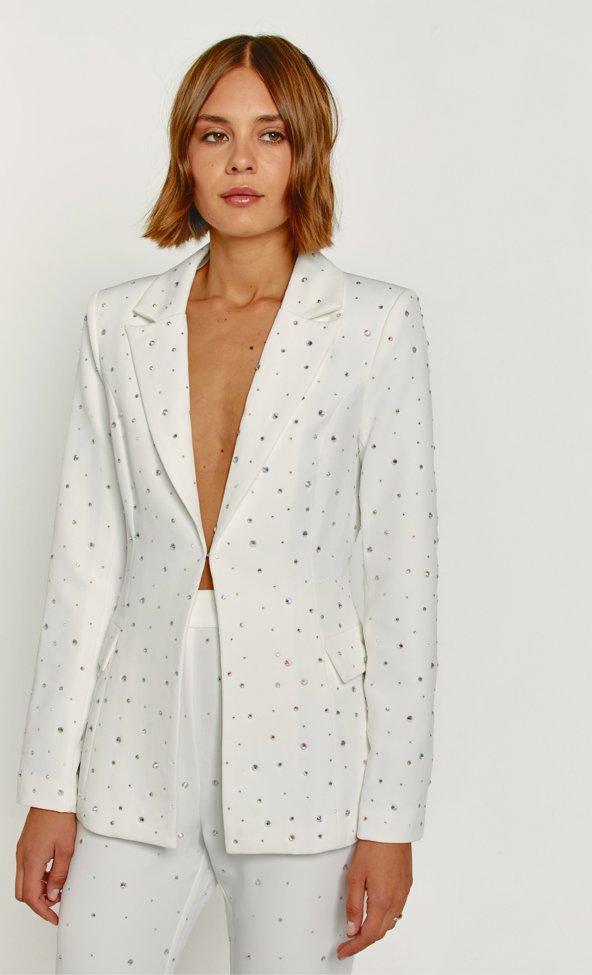 Diamante Embellished Tailored Blazer