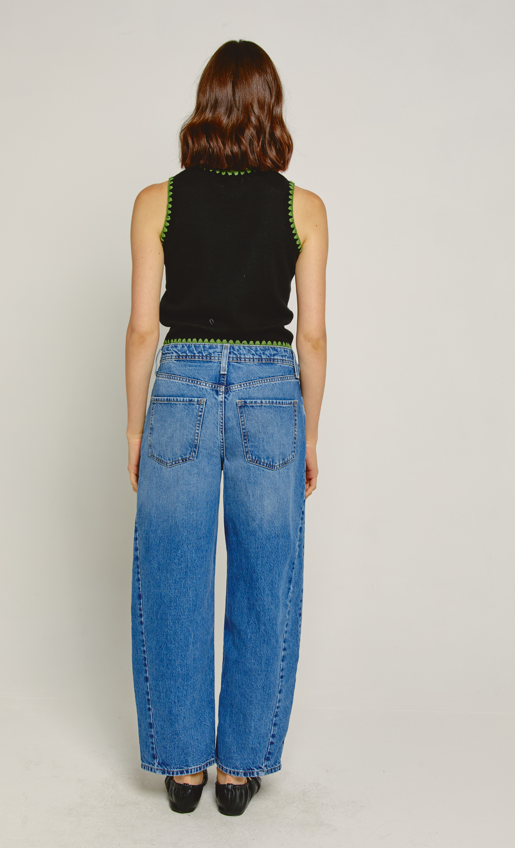 Black Pear Tree Knit Tank Top | ANOTHER GIRL – Rare London