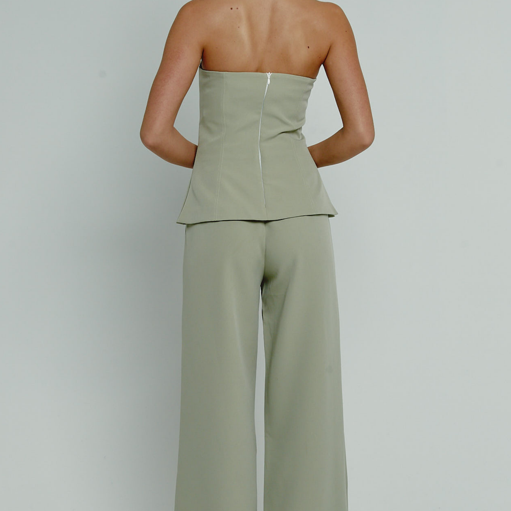 
                      
                        Olive Tailored Longline Bandeau Jumpsuit
                      
                    