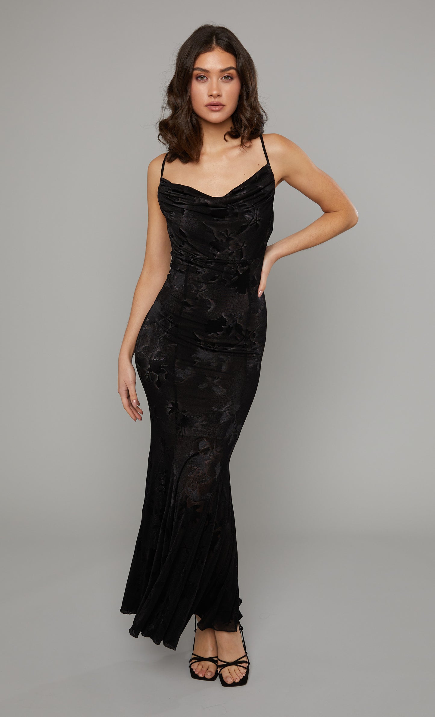 black dress with mesh bottom Lulus black mesh bottom floor length dress by Lulus