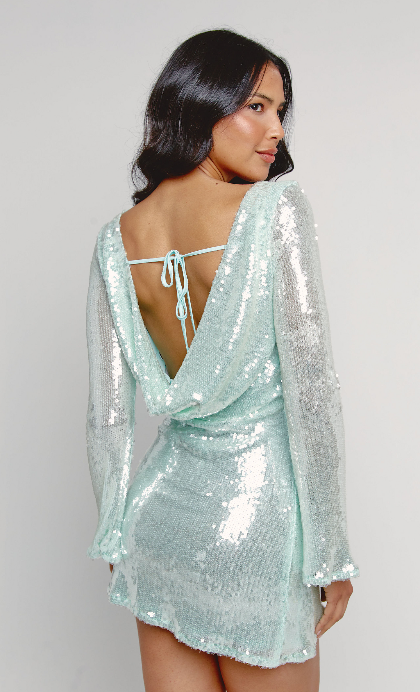 Mint green cocktail dress outlet