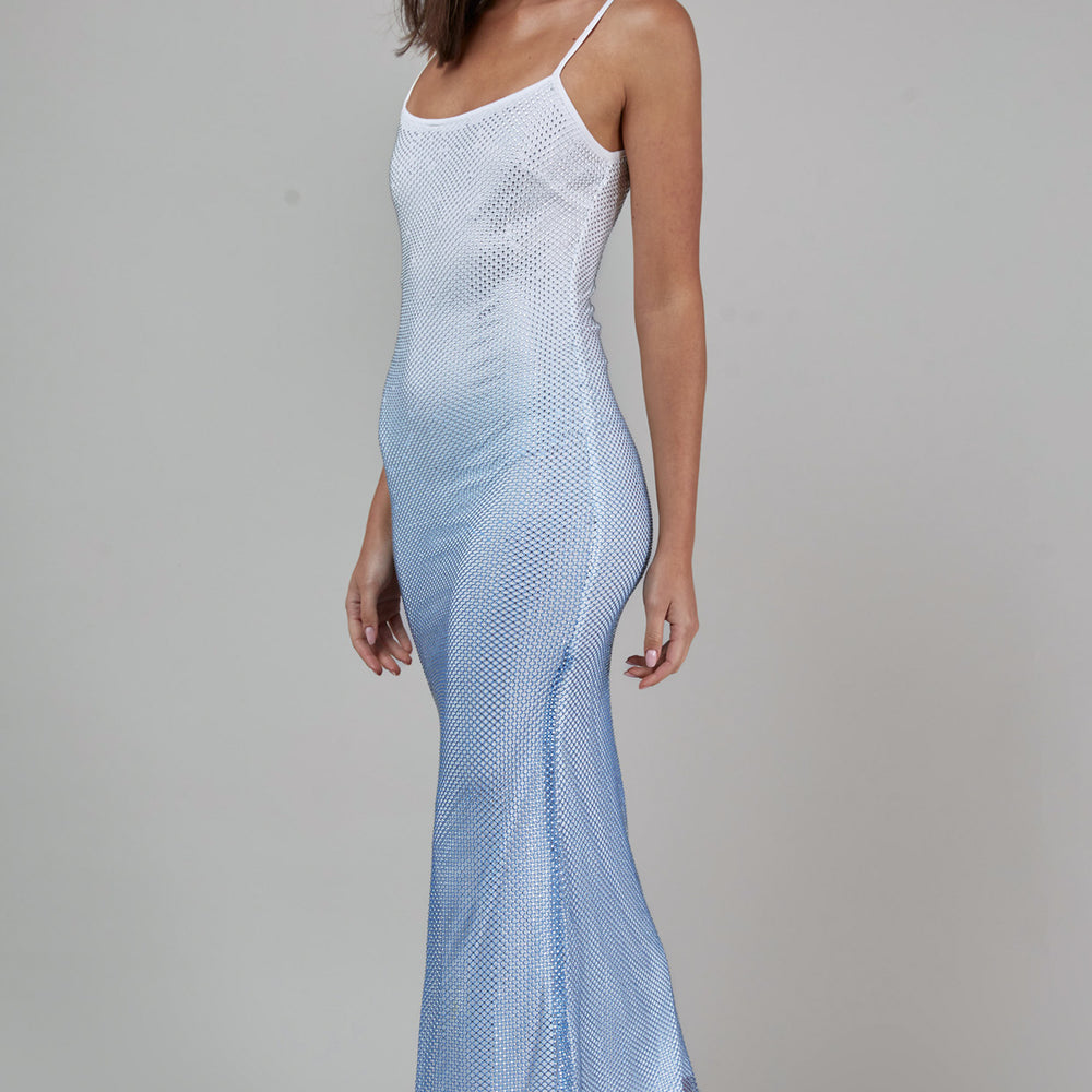 Ombre Diamante Maxi Dress