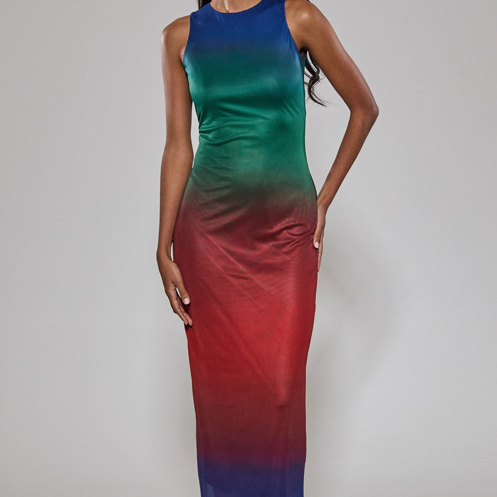 
                      
                        Ombre Blur Tank Maxi Dress
                      
                    