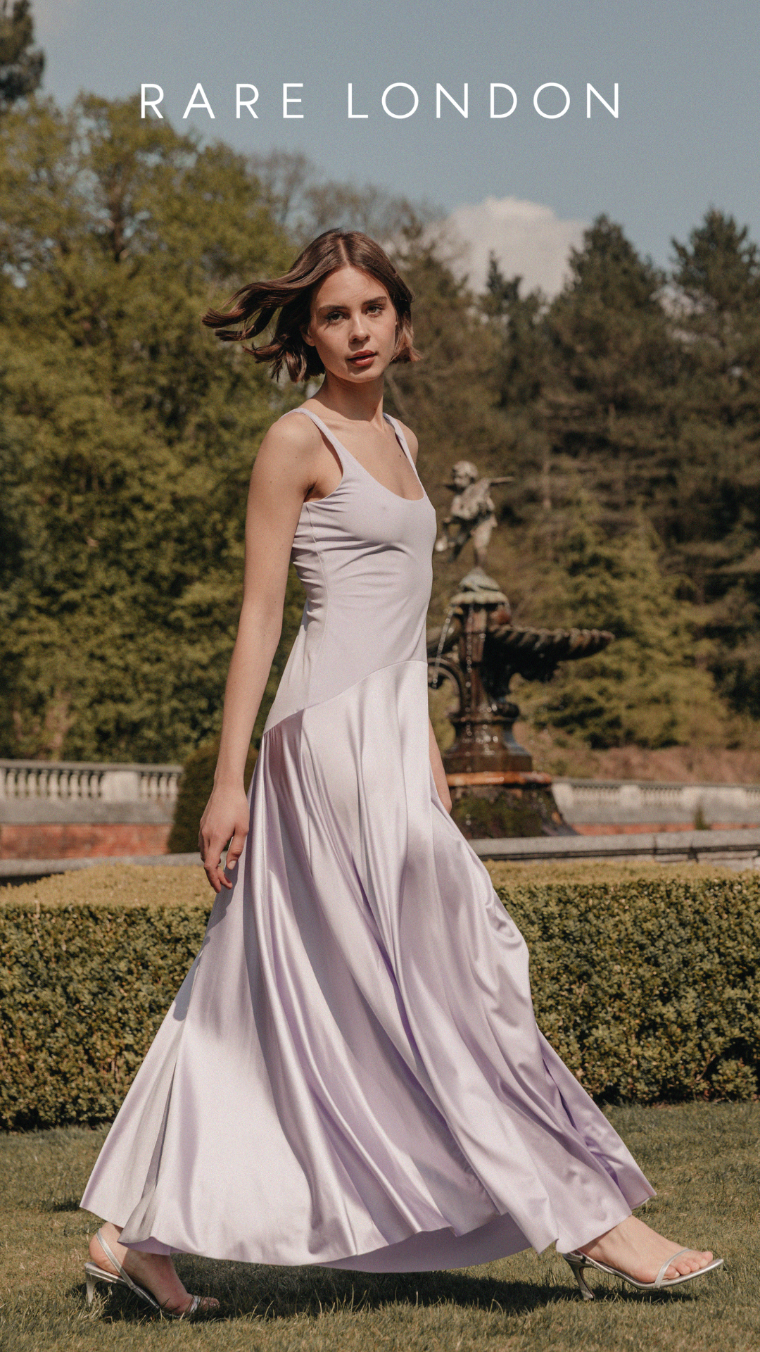 curved waist maxi dress rare london Baby Blue Curved Drop Waist Maxi Dress Rare London