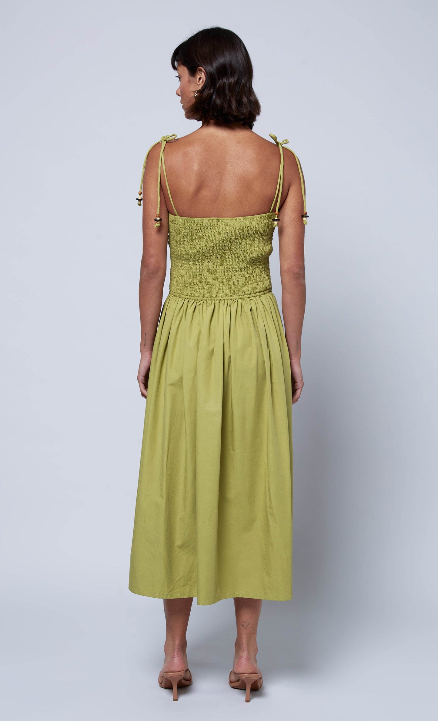 green drawstring dress GREEN & PINK CONTRAST STRIPE ZIP DRAWSTRING DRESS S