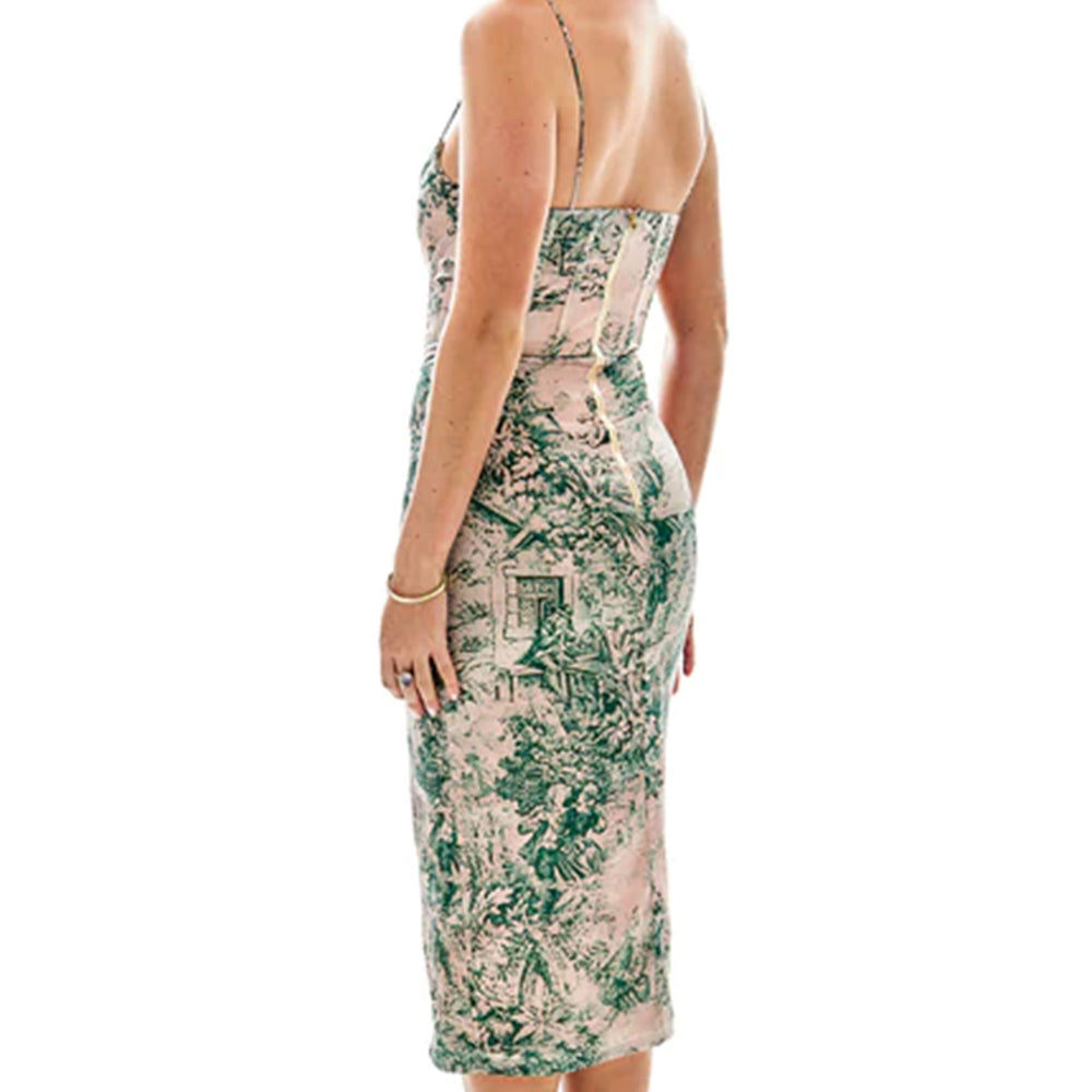 
                      
                        Green Toile Du Juoy Corset Dress
                      
                    