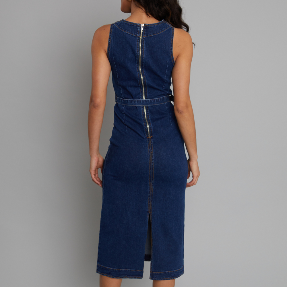 
                      
                        Dark Denim Midaxi Shift Dress
                      
                    