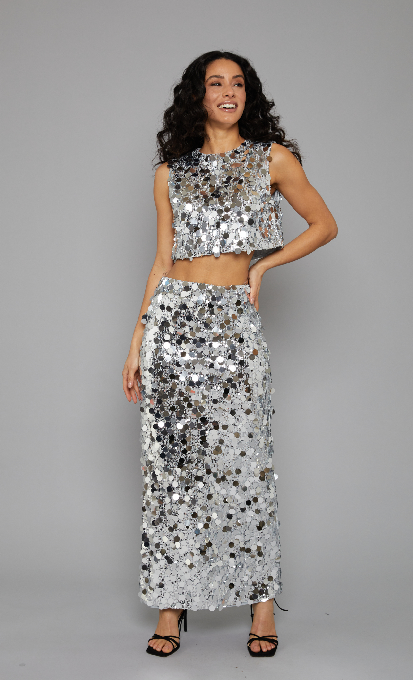 chiffon peasant top