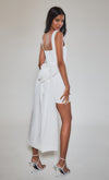 White Bow Corset Mini Dress