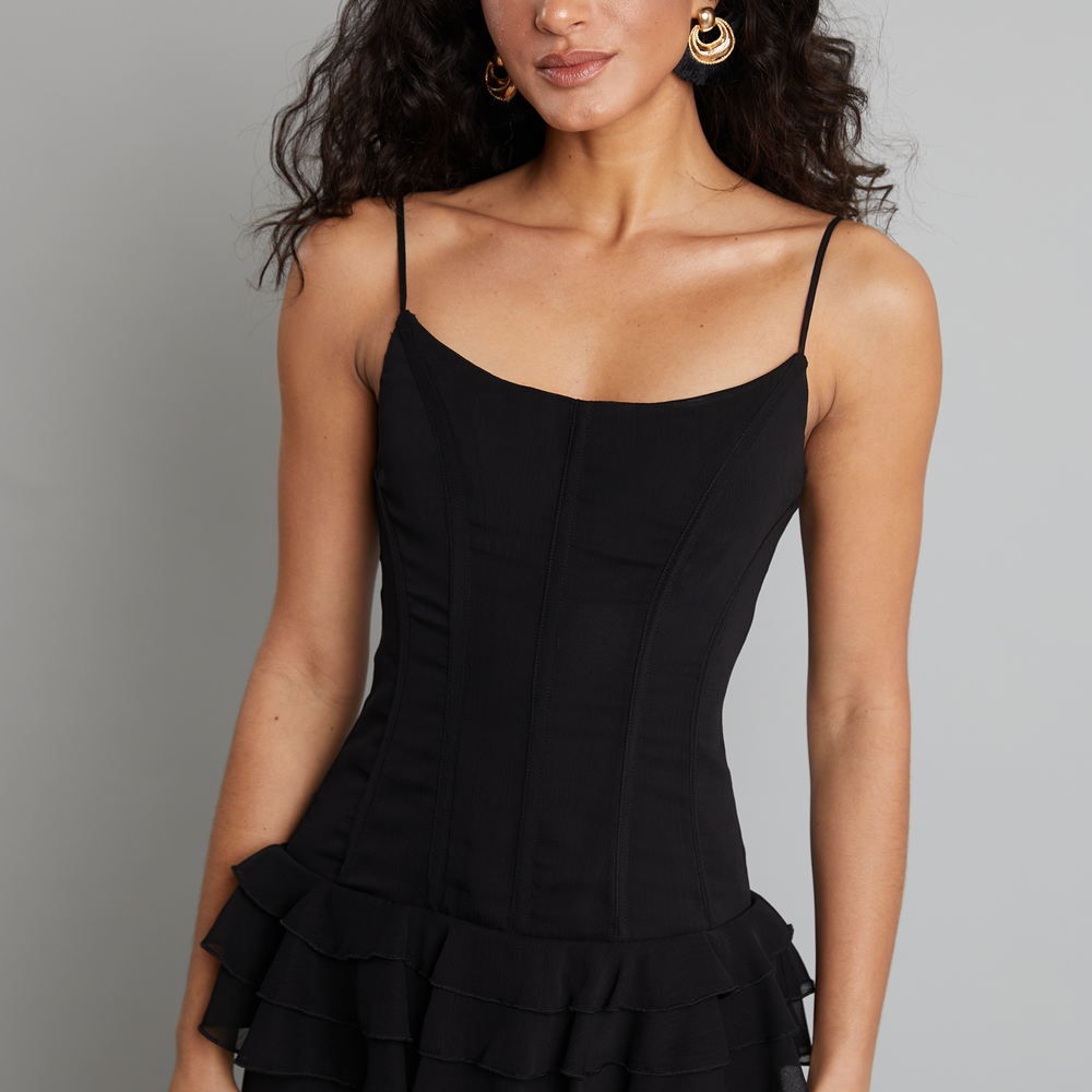 
                      
                        Black Corset Cami Maxi Dress
                      
                    