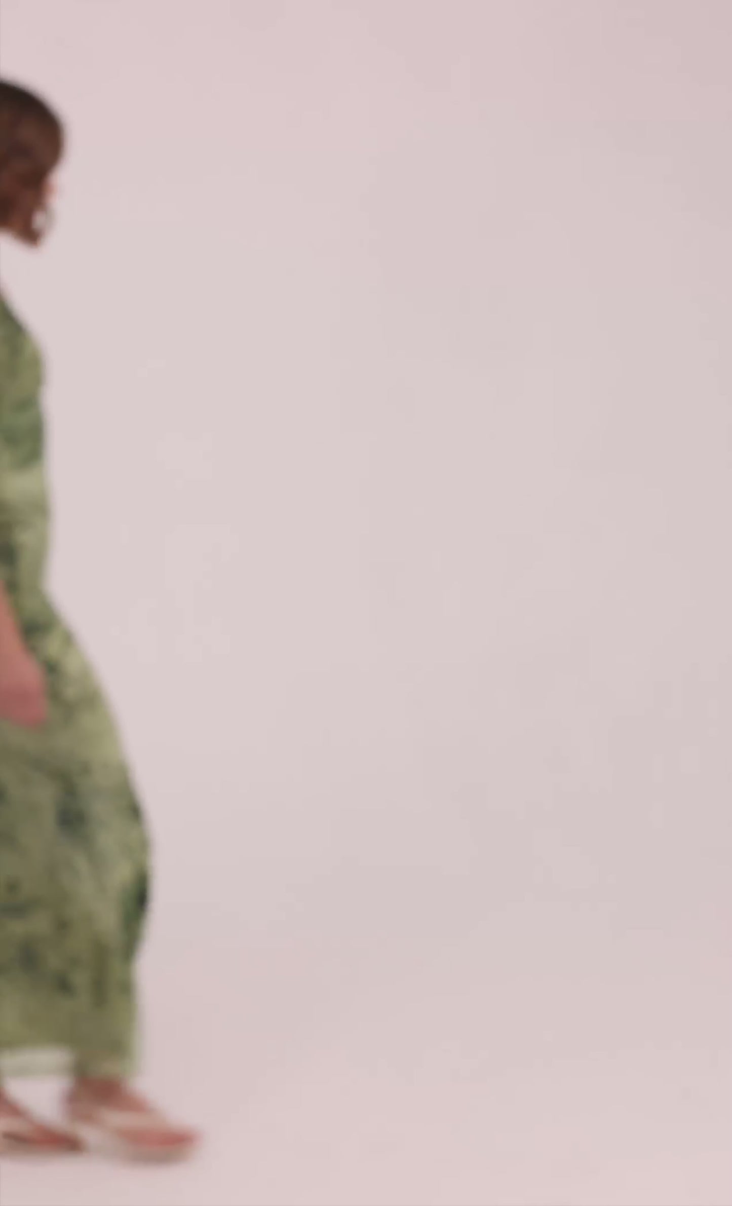 Olive Burnout Devore Maxi Dress