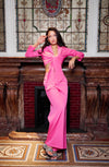 Hot Pink Tailored Co-ord Trousers