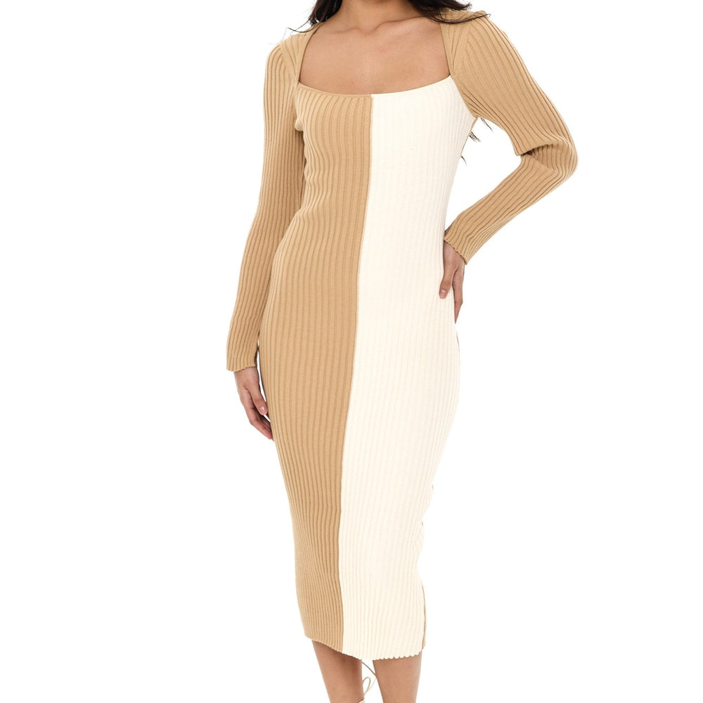 
                      
                        Colourblock Rib Midaxi Dress
                      
                    